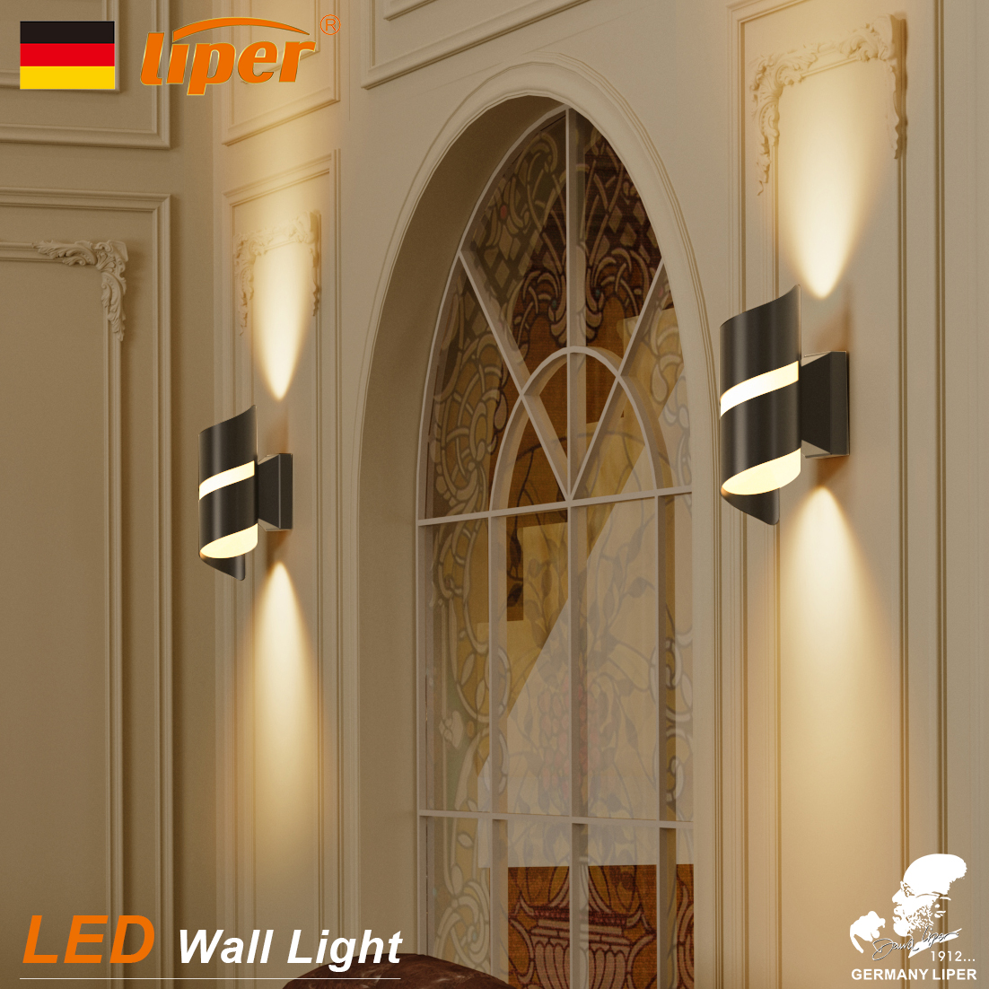 اب داون اسود LIPER MARCO 10W CCT 220V IP65