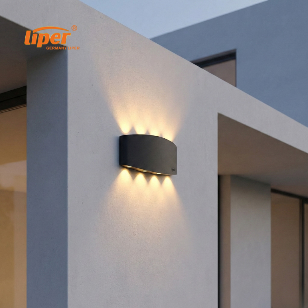 فانوس اب داون لد 1804 - 8 * 2 ww  بدي اسود LIPER