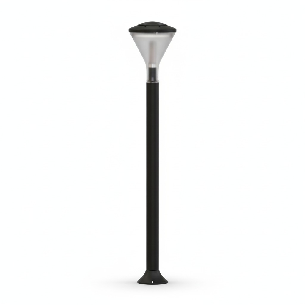 فانوس عامود مفرد اسود LUTECA 10500-04 PVC