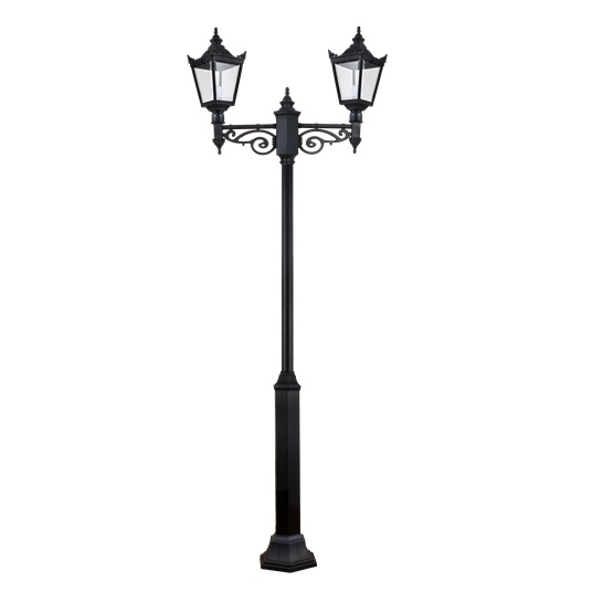 فانوس عامود مجوز اسود LUTECA 5500-006