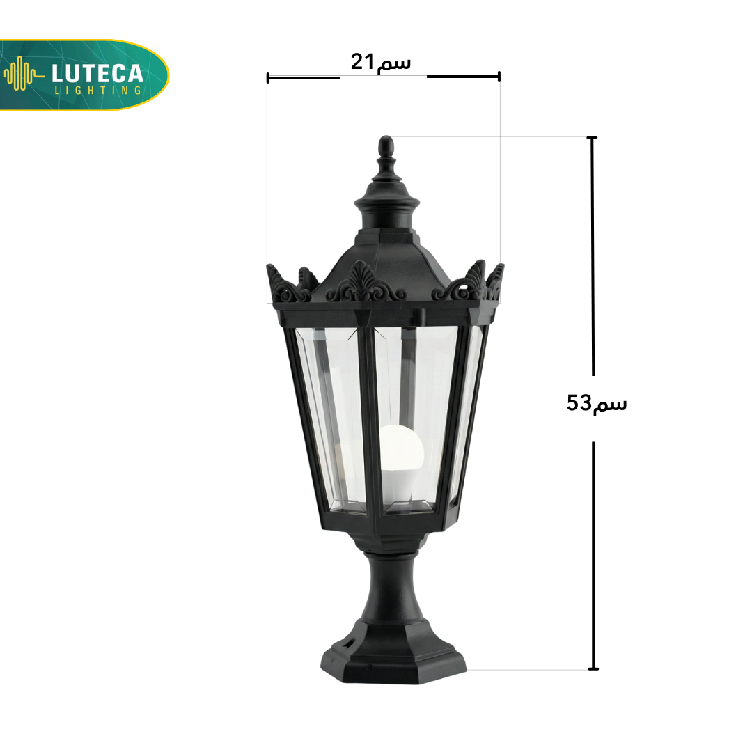 فانوس وقف اسود LUTECA 6500-002