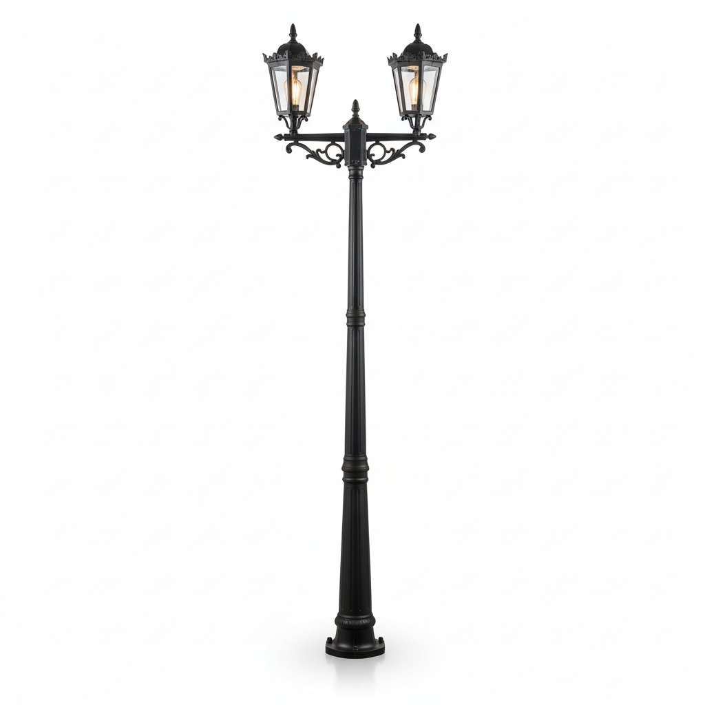 فانوس عامود مجوز اسود LUTECA 6500-006