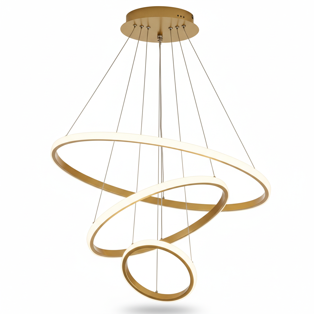 ثريه مودرن ليد ذهبي B078 G