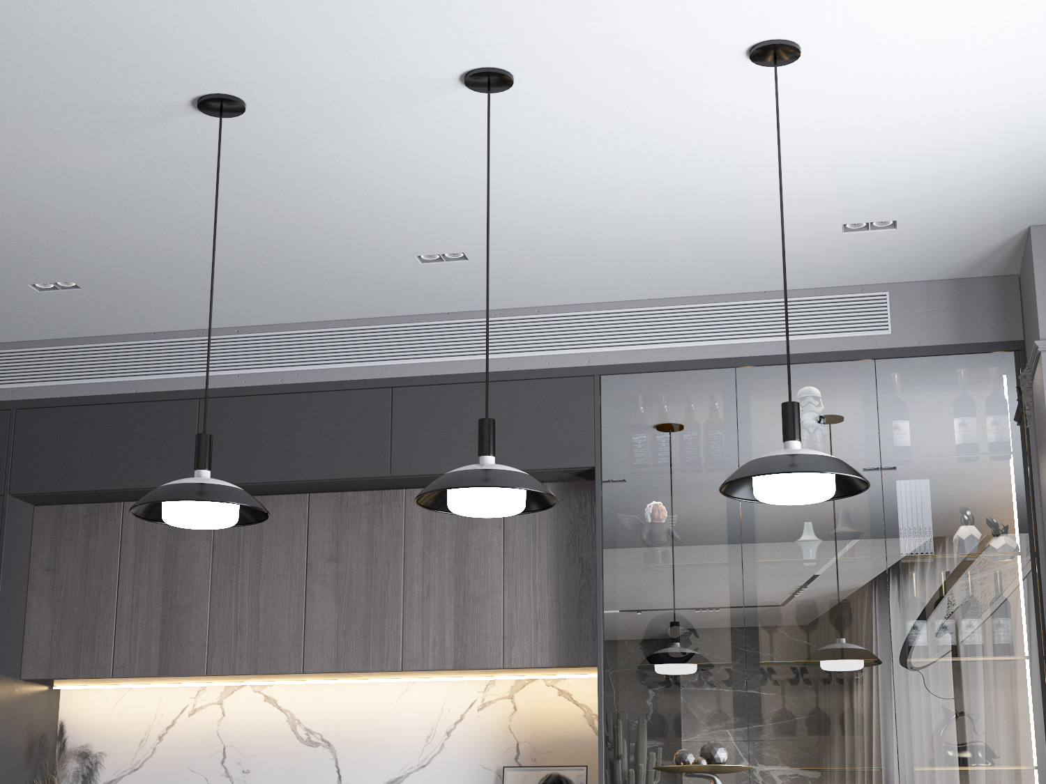 لمبة ليد صحن اسود LIPER LEO 3000K 60W