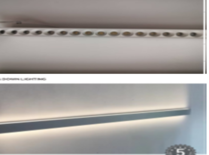 انارة ليد لينير عدسات اب داون LUTECA KO D-XTD 3570 GLENS 10 + 50 W 120 CM 4000 K BK + BK