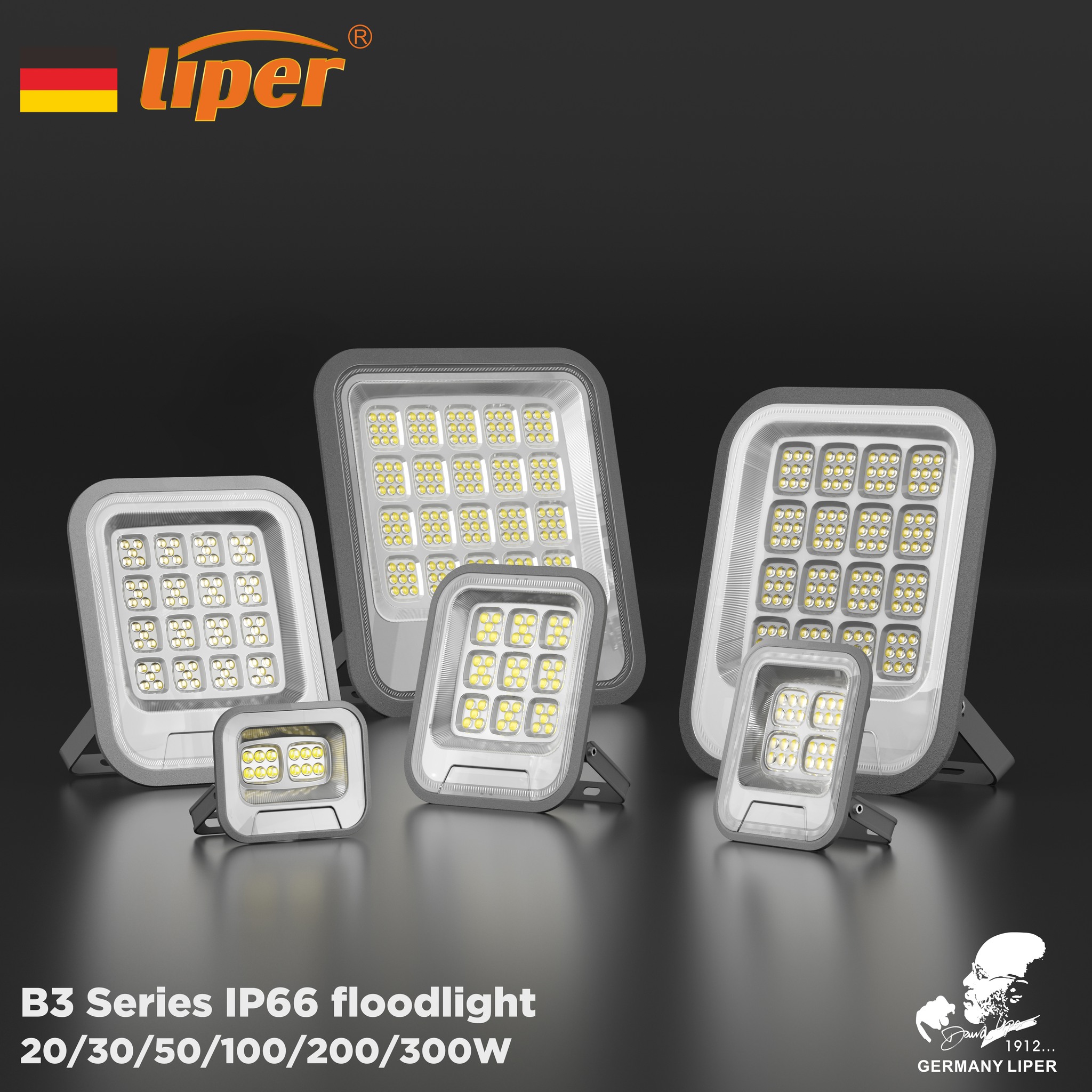 كشاف لد 150L/W LIPER ALISON 6500K 50W FLOODLIGHT