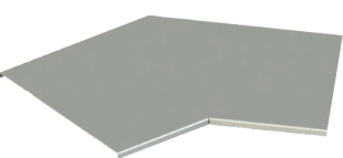 غطاء زاوية كيبل تري 45 درجة عرض 30 سم سماكة 1.2 ملم ARDIC HDG