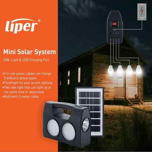 انارة شحن طاقة شمسية مع  LIPER 30W (LP-MS30A01) USP