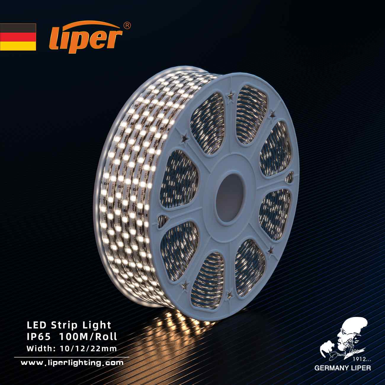 حبل مبسط لد LIPER RETA 12W 120LED 220V 4040MM 4000K