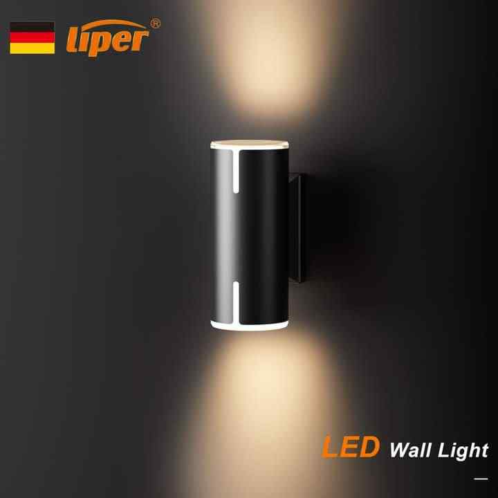 اب داون اسود LIPER KROOS SMALL 2*7W CCT IP65 220V