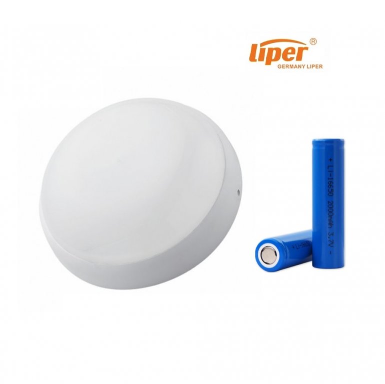 جلب مطري دائري ليد شحن 3 ساعات LIPER EMERGRNCY 30W 4000K IP65