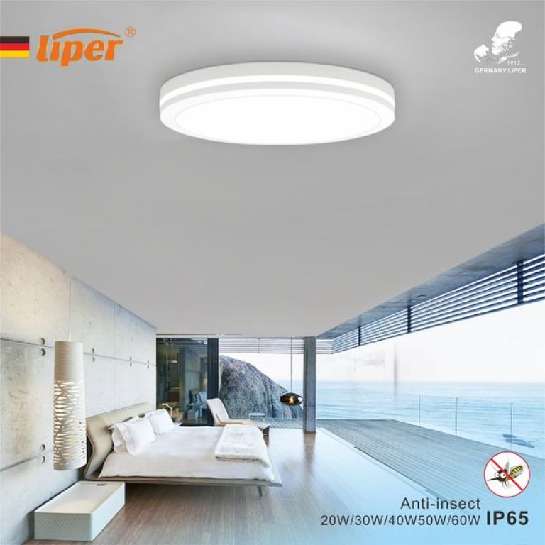 جلب مطري ابيض لد LIPER ALFA 40W CCT IP65