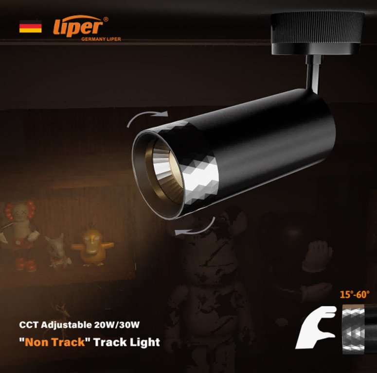 كشاف معرض خارجي  بدي اسود LIPER CCT 20W ( ZOOM )