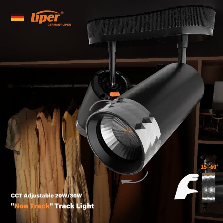 كشاف معرض مجوز بدي اسود  LIPER CCT 2*20W ( ZOOM )