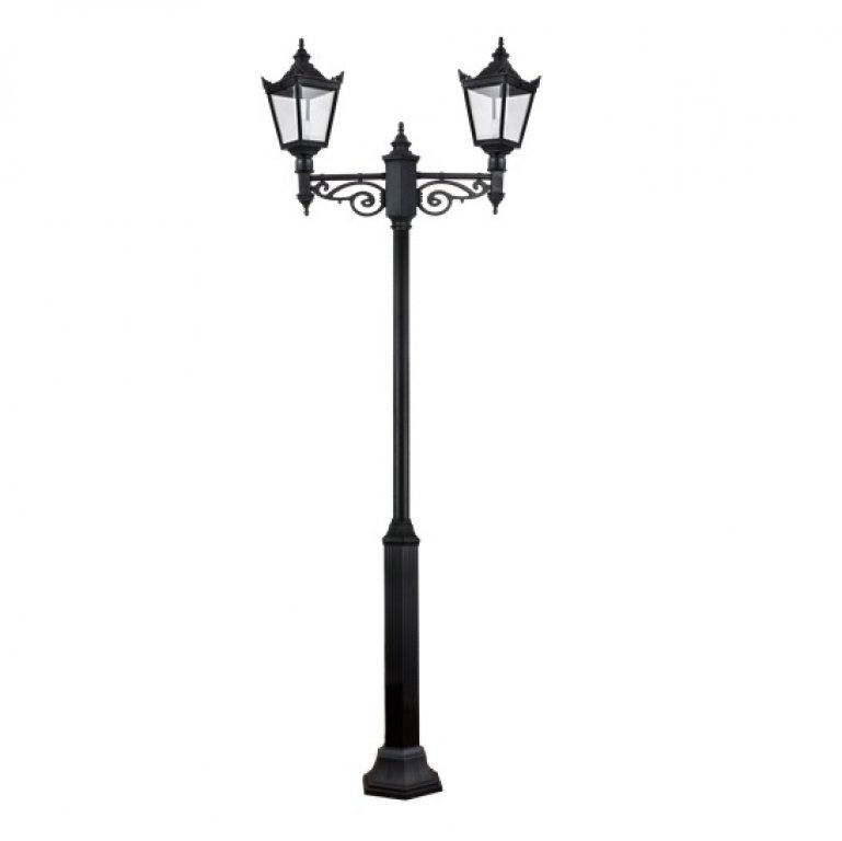 فانوس عامود مجوز اسود LUTECA 5500-006