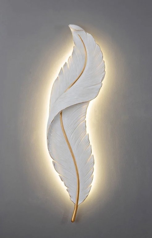 ثرية جنب ريشة ابيض 60 سم 30W CCT