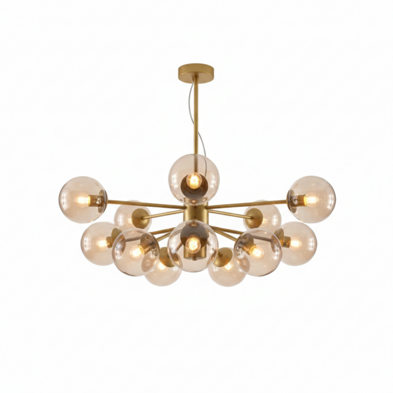 ثريه مودرن طابات ذهبي 919G--AMBER-12