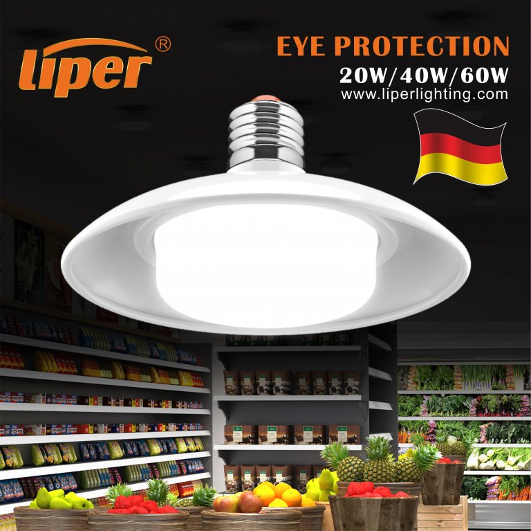 لمبة ليد صحن ابيض LIPER LEO 6500K 60W