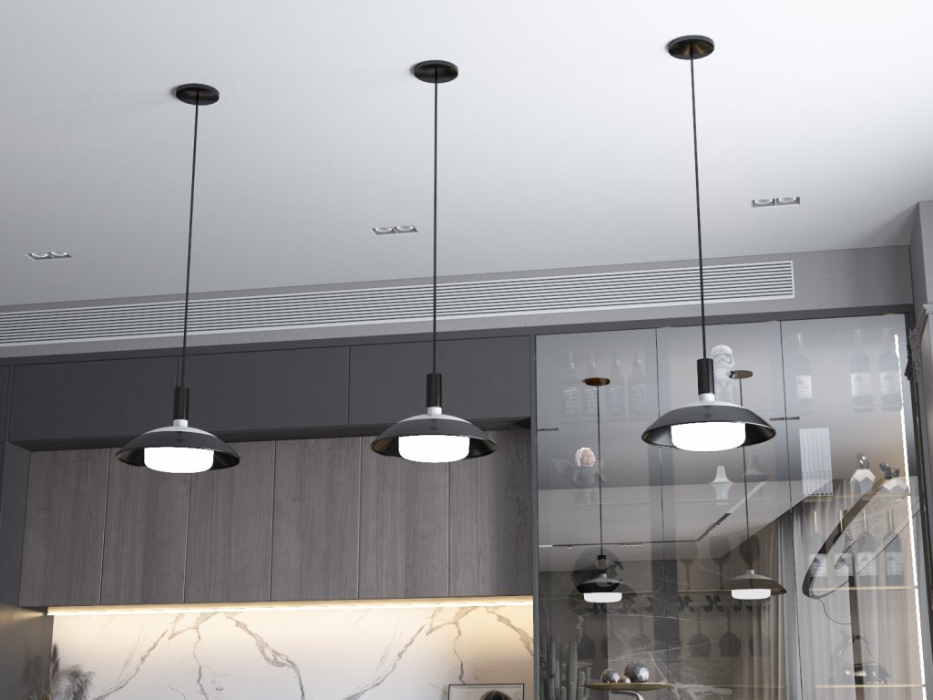 لمبة ليد صحن اسود LIPER LEO 3000K 60W