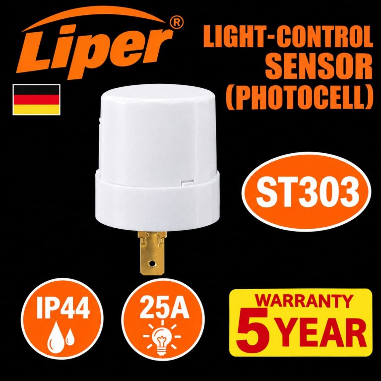 خلية ضوئية ( حساس حركة ) 25 امبير LIPER ST303 IP44